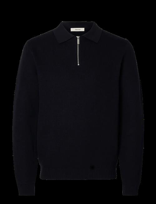 Selected | Slhdane Ls Knit Struc Half Zip Polo Noos | S