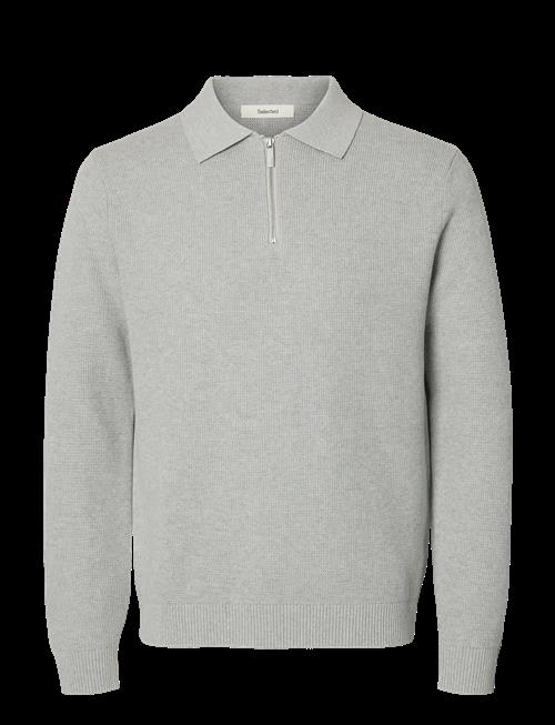 Selected | Slhdane Ls Knit Struc Half Zip Polo Noos | XL