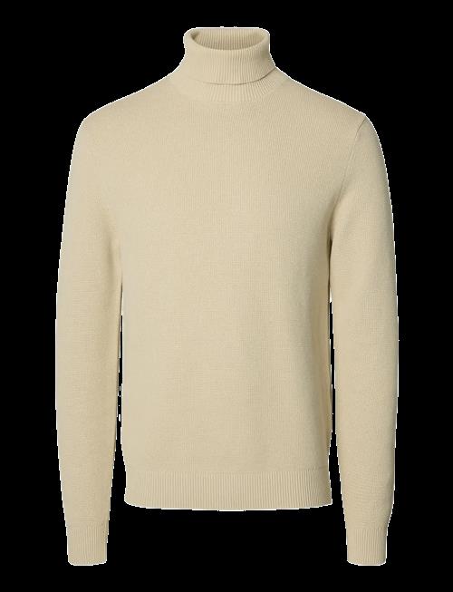 Selected | Slmdane Ls Knit Structure Roll Neck Noos | L