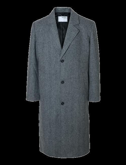 Selected | Slhmilos Wool Blend Relaxed Coat #S | XL