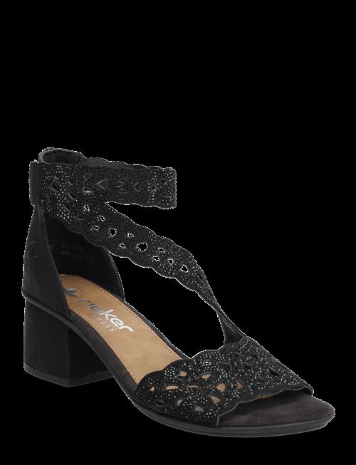 Rieker | Rieker Ladies' Sandals 64657-00 Black | 38
