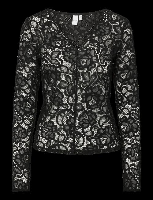 YAS | Yaslacey Ls V-Neck Lace Top S. Noos | XL