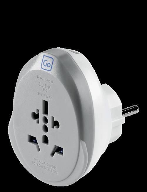 Go Travel | World - Eu Usb-C Adaptor + (25W) | ONE SIZE