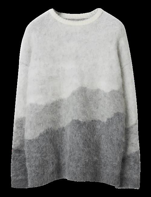 Lexington Clothing | Brushed Mohair Blend Gradient Sweater | S