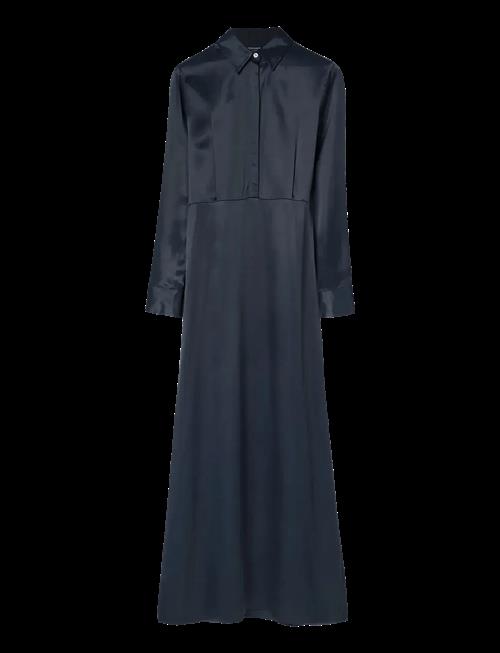 Lexington Clothing | Maxi Satin Shirt Dress | S