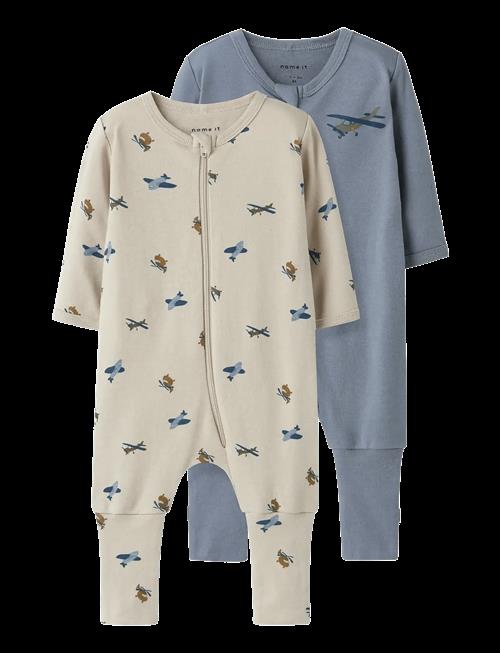 name it | Nbmnightsuit 2P Zip Ff Airplane Noos | 56