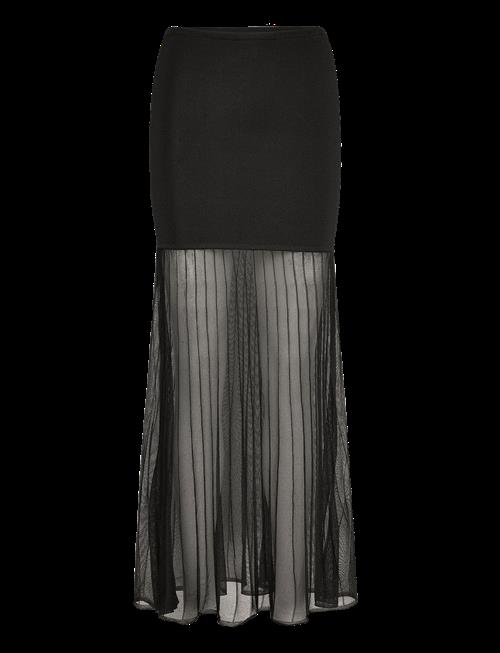 Malina | Calina Sheer Knitted Maxi Skirt | S