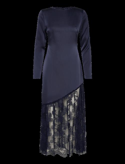Malina | Suki Diagonal Cut Lace Midi Dress | 34