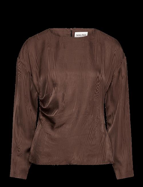 Malina | Rosalie Jacquard Weave Satin Blouse | 34