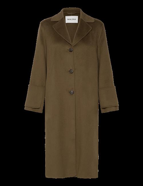 Malina | Elelia Cuff Detailed Wool Cashmere Silk Coat | 38