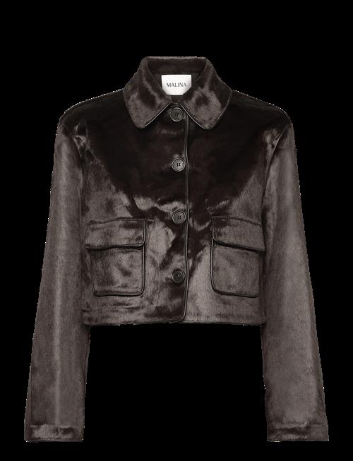 Malina | Seressa Faux Pony Hair Boxy Jacket | 42