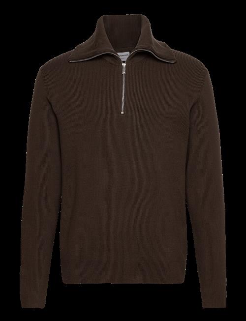 Lindbergh | Half Zip Rib Knit W. Oversized Col | M