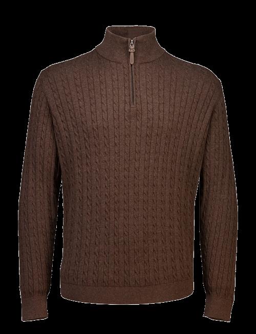 Lindbergh | 1/2 Zip Cable Knit | L