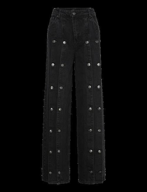 ROTATE | Button Detail Wide Jeans | 26