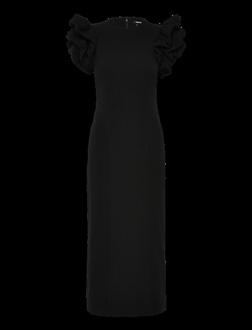 ROTATE | Crepe Puffy Midi Dress | 36