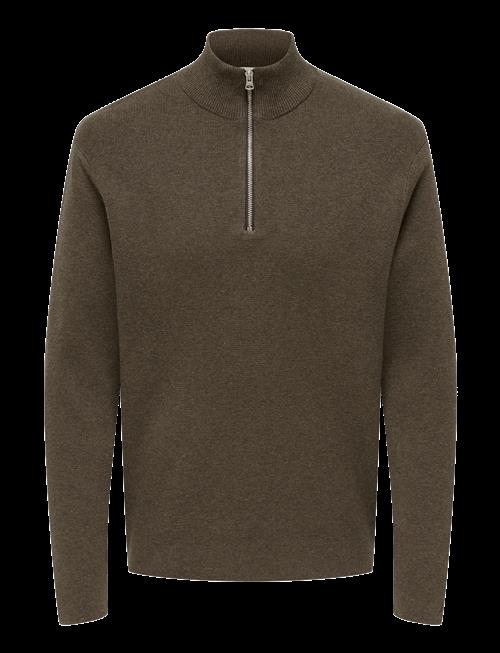 ONLY & SONS | Onsting Life Reg Half Zip Knit Noos | XS