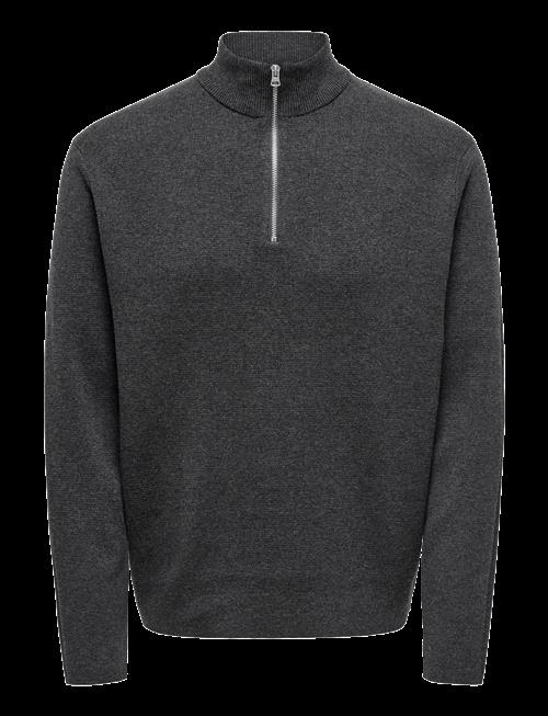 ONLY & SONS | Onsting Reg Half Zip Knit Noos | L