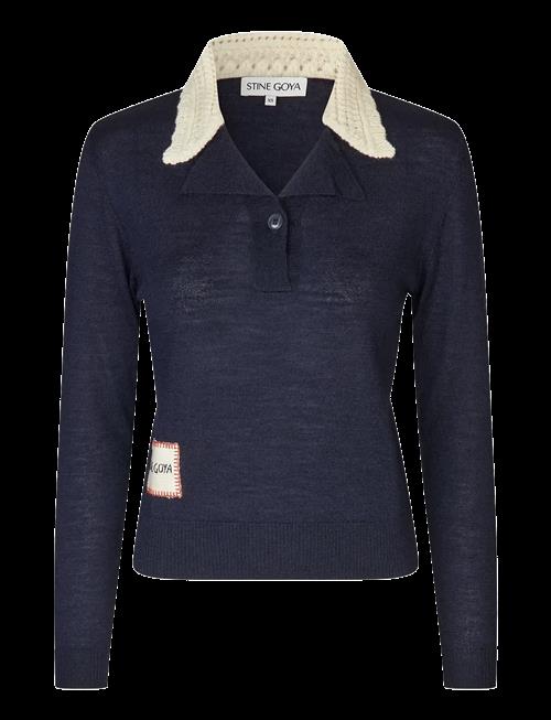 STINE GOYA | Wool Prime, Collared Pullover Knit | L