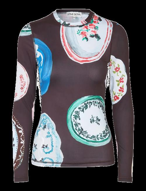 STINE GOYA | Stocking Jersey, Elastic Long Sleeve Top | XS/S
