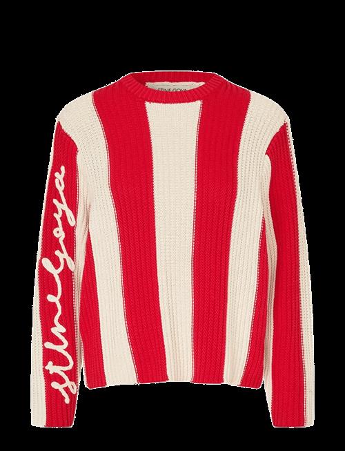 STINE GOYA | Lofty Cotton, Boxy Motif Sweater | S