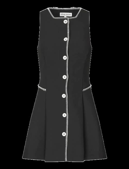 STINE GOYA | Structured Crepe, Sleeveless Button-Up Mini Dress | XL
