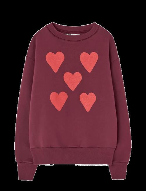 THE ANIMALS OBSERVATORY | Hearts Browned Farnet Bear Sweatshirt | 4 Y