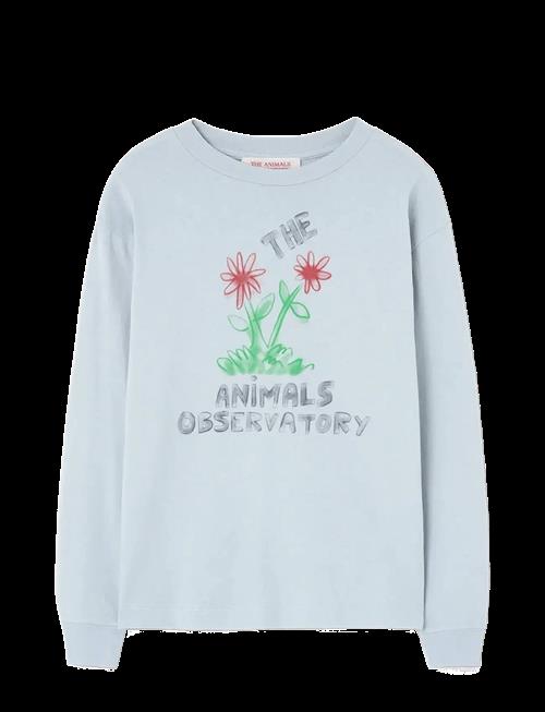 THE ANIMALS OBSERVATORY | Flowers Blue Dof Lonf Sleeve T-Shirt | 12 Y