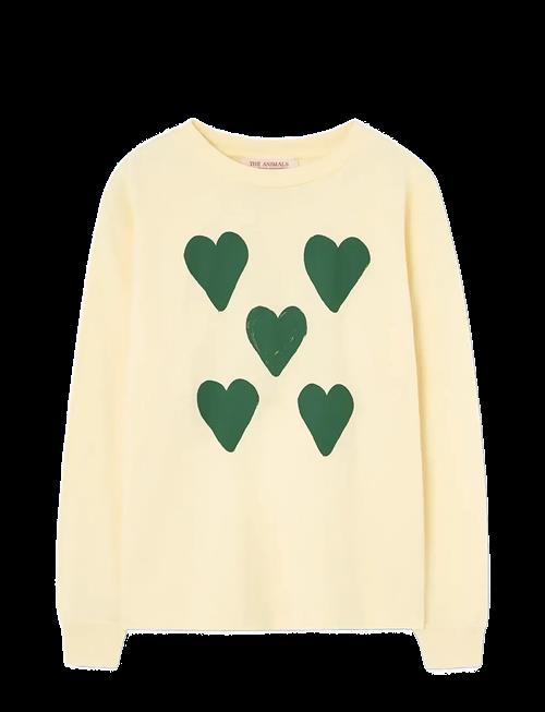 THE ANIMALS OBSERVATORY | Hearts Yellow Dof Lonf Sleeve T-Shirt | 10 Y