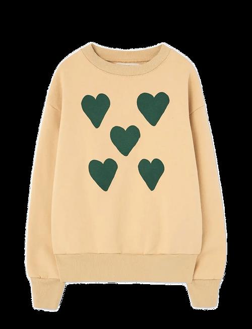 THE ANIMALS OBSERVATORY | Hearts Soft Brown Bear Sweatshirt | 4 Y
