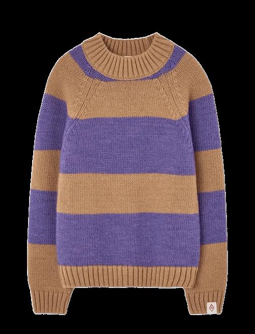 THE ANIMALS OBSERVATORY | Stripes Beife Boxfish Sweater | 6 Y