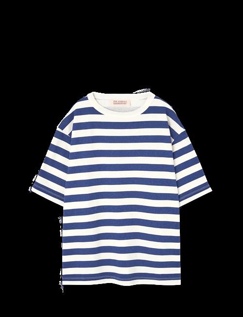 THE ANIMALS OBSERVATORY | Stripes Navy Collie T-Shirt | 14 Y