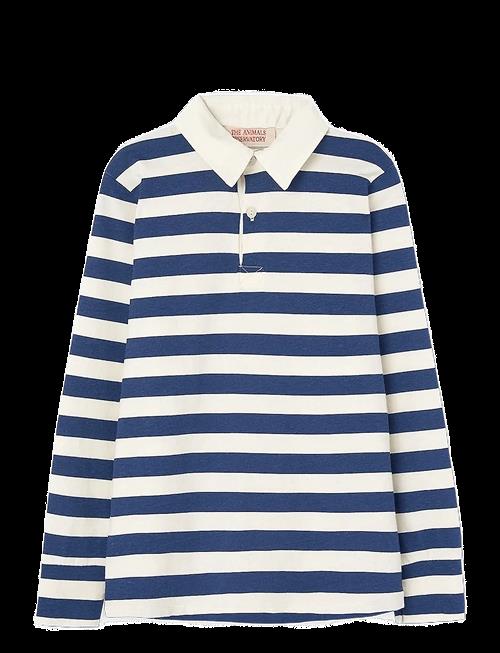 THE ANIMALS OBSERVATORY | Stripes Navy Eel Polo Shirt | 10 Y