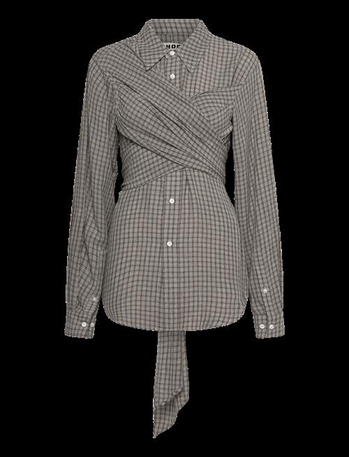 Hope | Twisty Shirt Soft Grey Check-34 | 36
