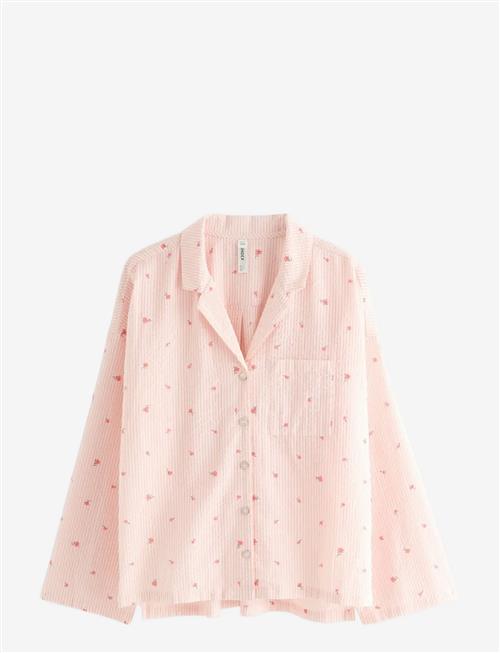Lindex | Pyjama Shirt In Seersucker | XL
