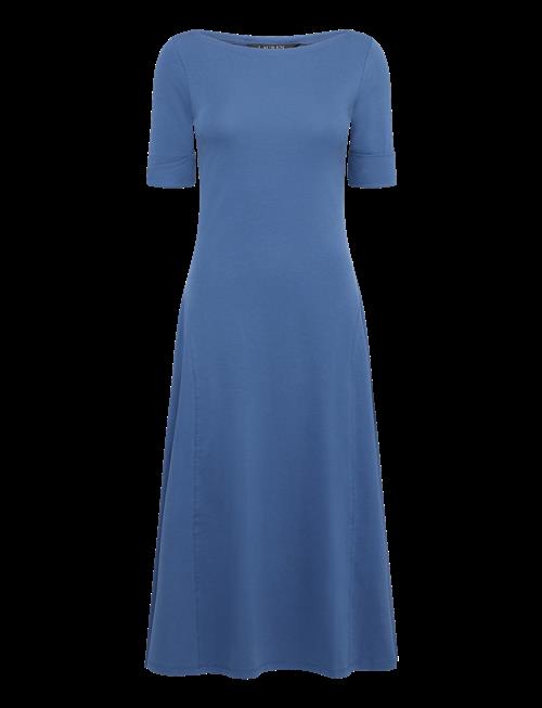 Lauren Ralph Lauren | Rib-Knit Stretch Cotton Midi Dress | S