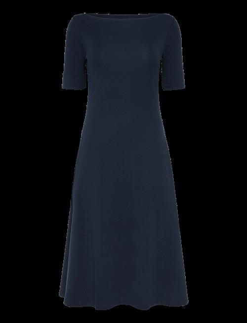 Lauren Ralph Lauren | Rib-Knit Stretch Cotton Midi Dress | XS