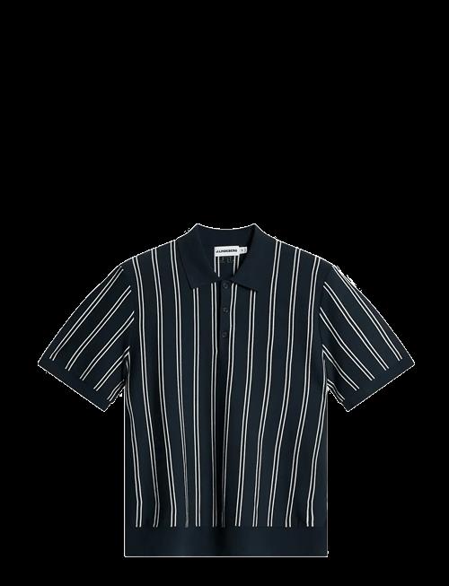 J. Lindeberg | Reymond Stripe Knit Polo | M