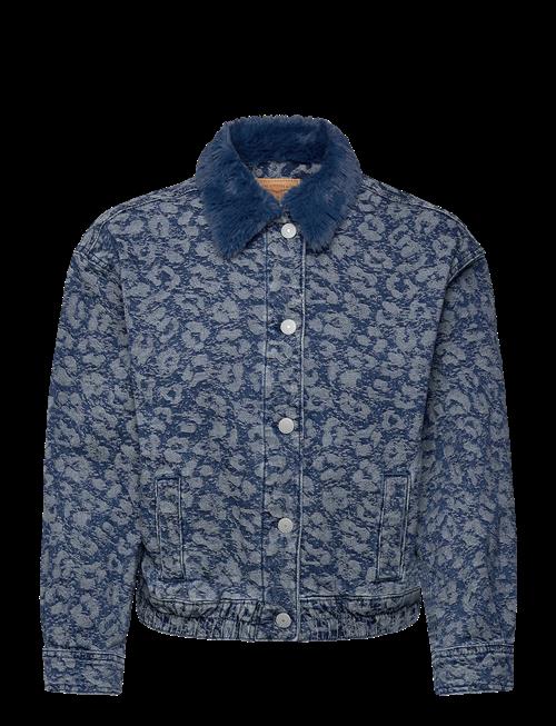 Levi's | Levi's® Fur Collar Leopard Oversized Trucker Jacket | 152 CM