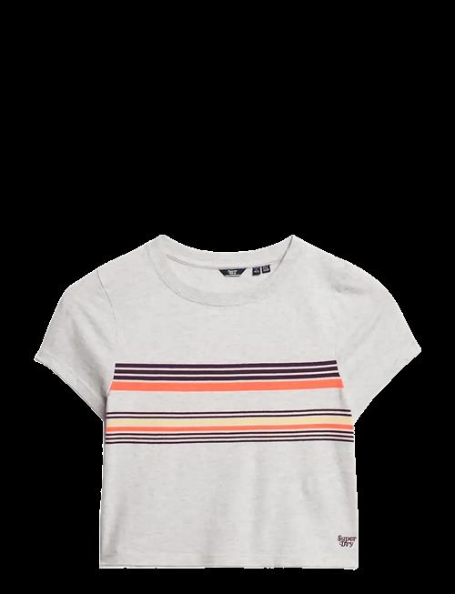 Superdry | Vintage Stripe Crop Tee | 8