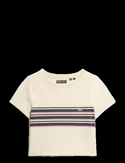 Superdry | Vintage Stripe Crop Tee | 14