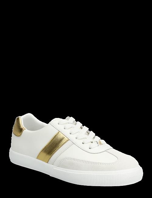 Lauren Ralph Lauren | Braylee Metallic-Trim Leather Sneaker | 40