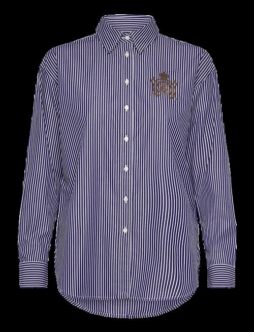 Lauren Ralph Lauren | Relaxed Fit Striped Broadcloth Shirt | S