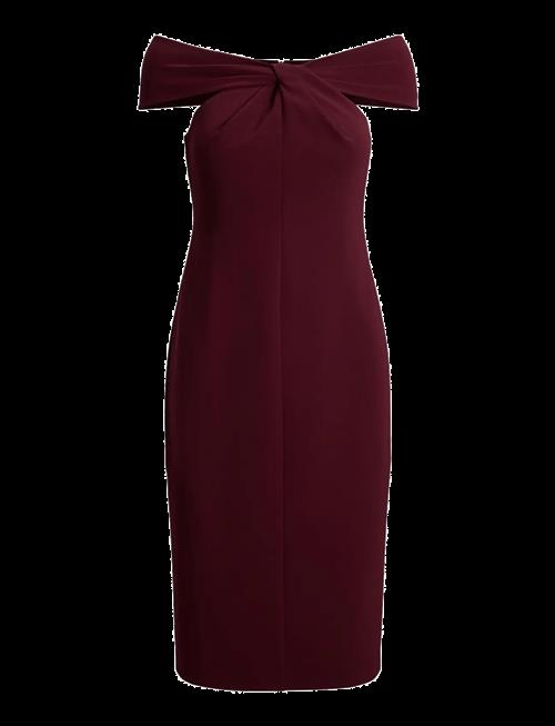Lauren Ralph Lauren | Twist-Front Crepe Cocktail Dress | 42