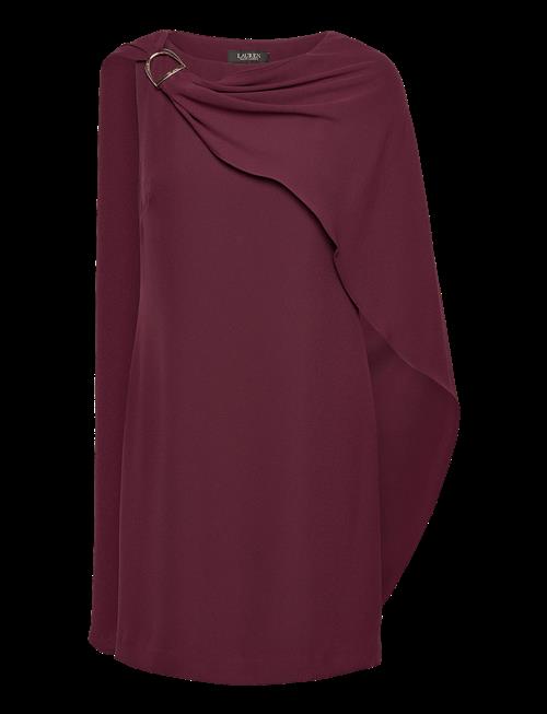 Lauren Ralph Lauren | Cape Georgette Cocktail Dress | 34