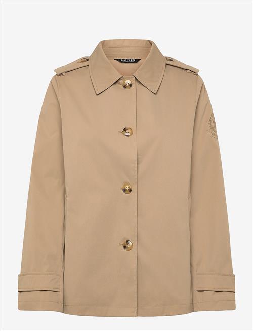 Lauren Ralph Lauren | Embroidered-Crest Twill Trench Coat | S