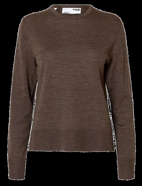Selected | Slwthea Ls Knit Merino O-Neck Noos | M