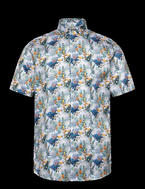 Lindbergh Black | 1927: Aop Shirt Wf S/S | L