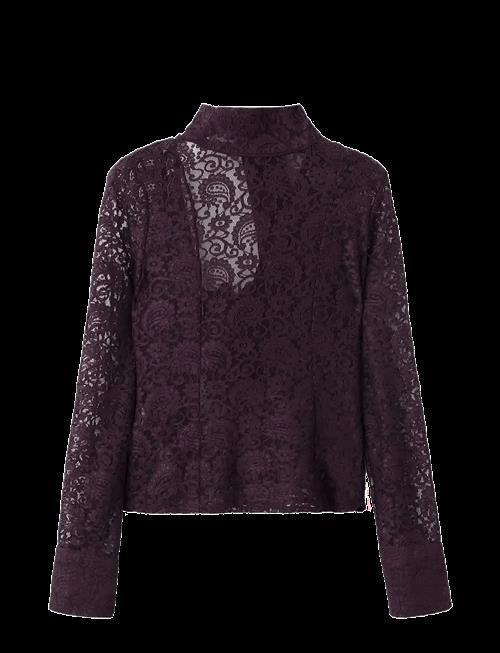Mango | Lace Shirt With Scarf | M