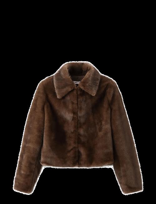 Mango | Faux-Fur Jacket With Lapels | L