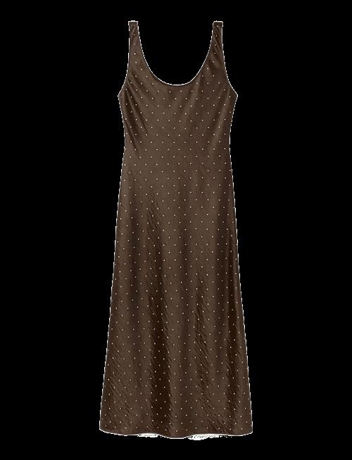 Mango | Satin Crinkle-Effect Dress With Crystals | S